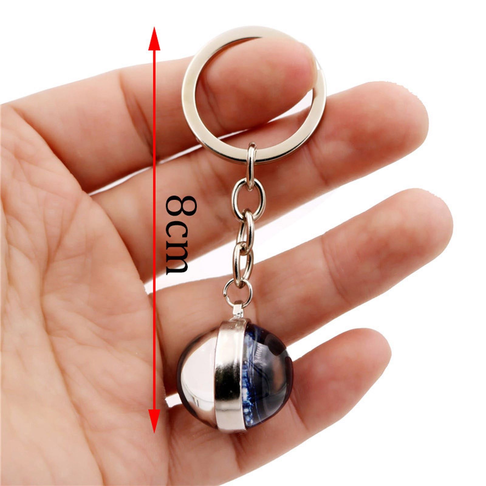 Details about   12 Constellation Luminous Keychain Keyring Glass ball Zodiac Sign Key Pendent 