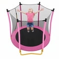 thumbnail image 6 of 5.5FT Kids Trampoline with Basketball Hoop, SEGMART Upgraded Indoor Toddler Trampoline with Enclosure for Kids, Outdoor Round Small Trampoline with Basketball, Gift for Boys Girls, 6 of 7
