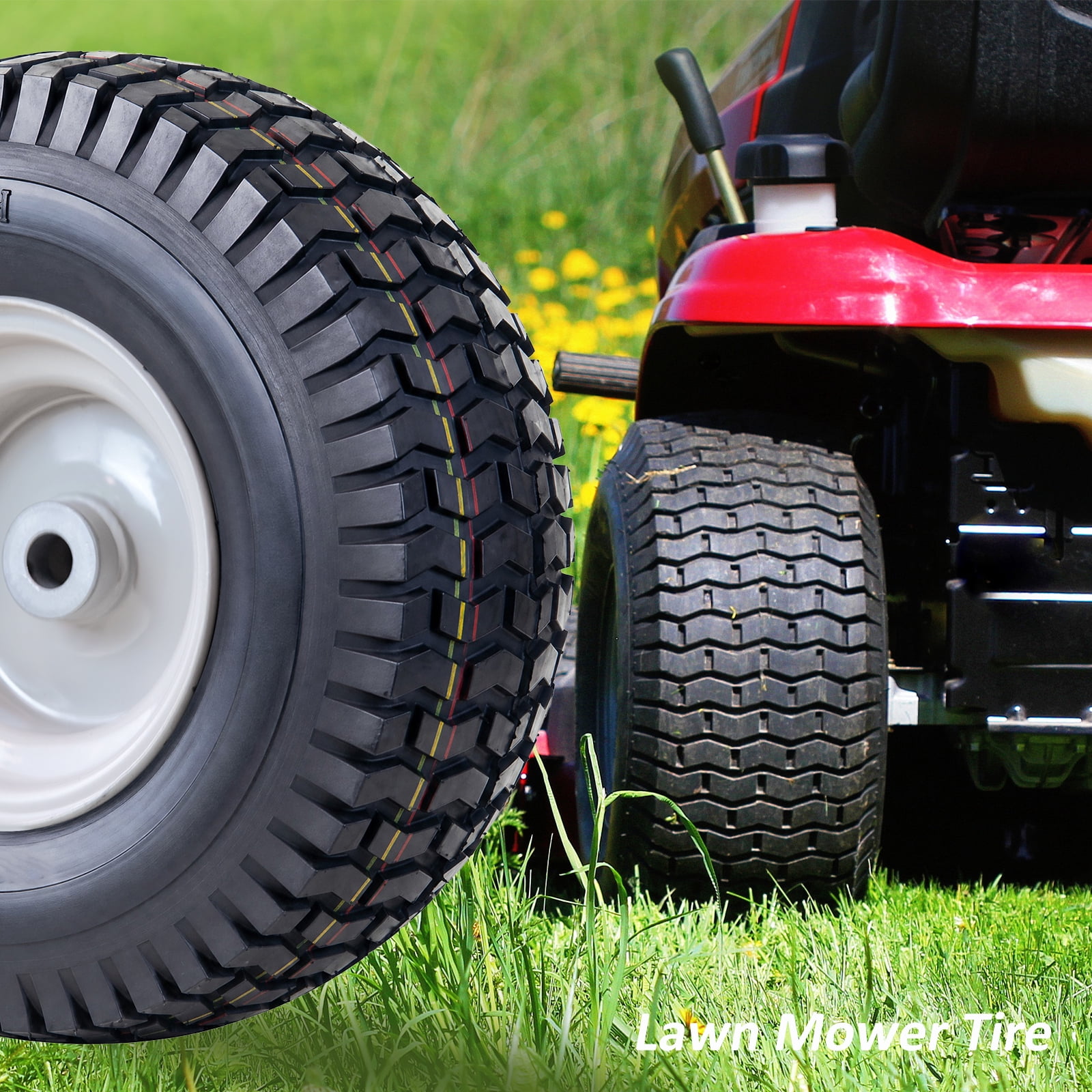 Hi-Run SU12 15X6.00-6 Front 4PR Lawn and Garden Tire & Wheel Assembly