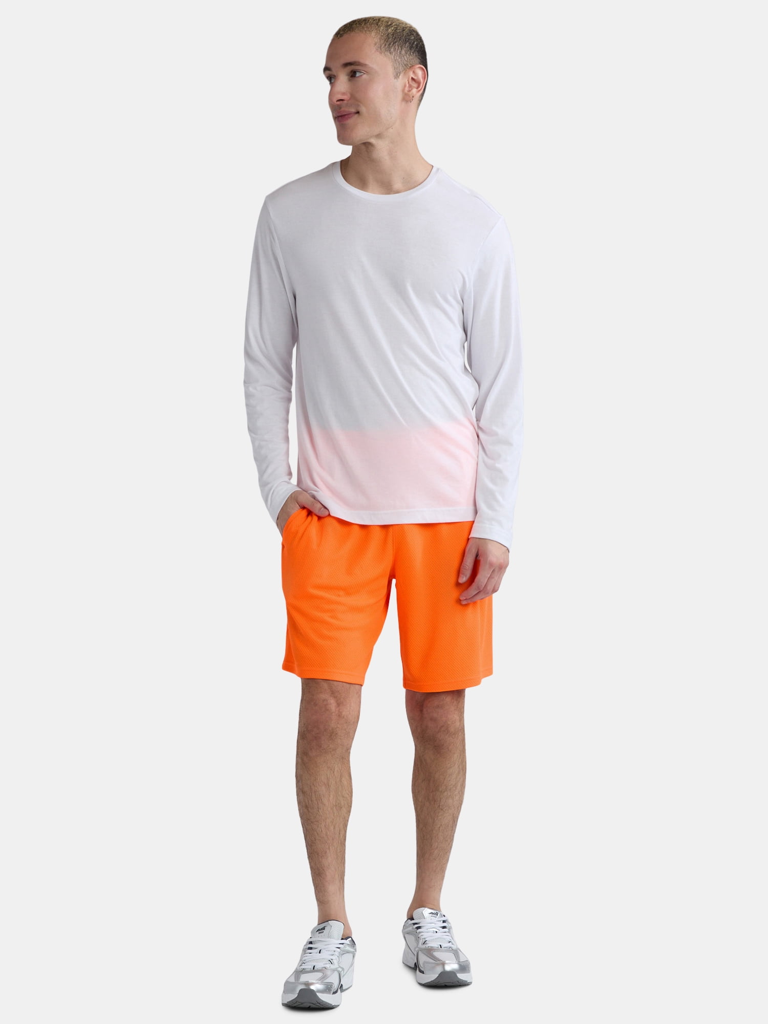Athletic Works Men's and Big Men's Active Mesh Shorts, 9" Inseam, Sizes XS-5XL