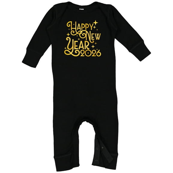 Inktastic Happy New Year 2026 Baby Romper Coveralls
