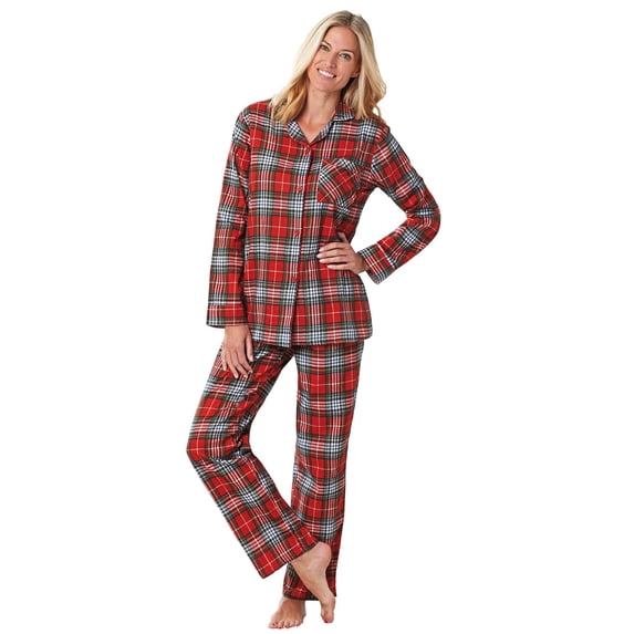 Floral Flannel PajamasSizes SP to 4X