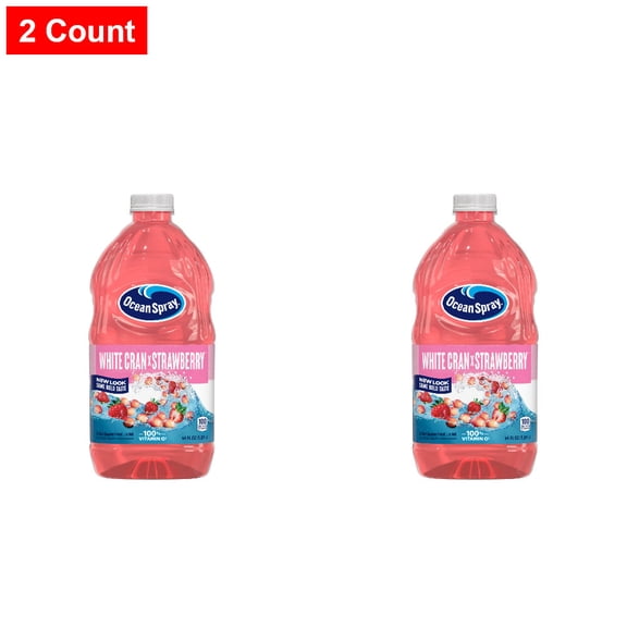 Ocean Spray White Cran-Strawberry Juice Drink 64 fl oz - 2 count