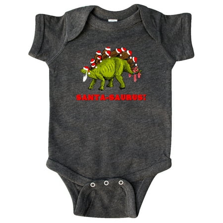 

Inktastic Santa-Saurus! Christmas Dinosaur Gift Baby Boy or Baby Girl Bodysuit