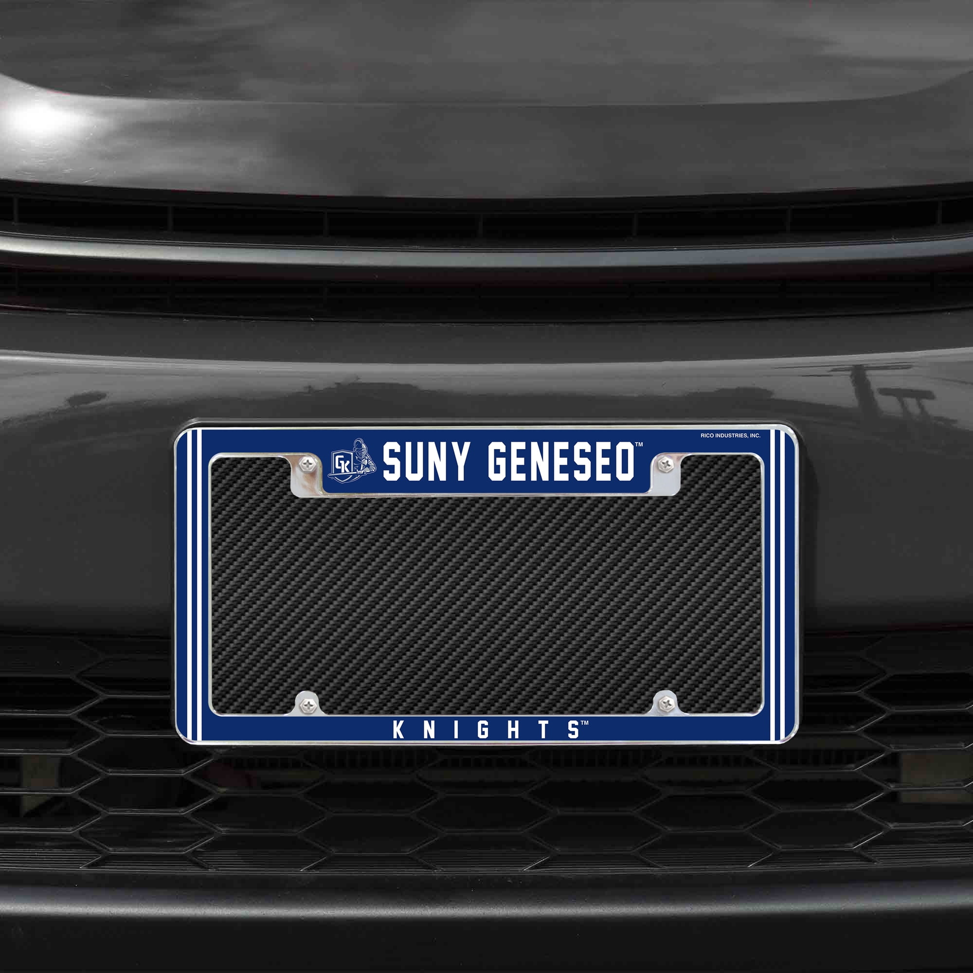 SUNY GENESEO&nbsp;BLUE KNIGHTS ALL OVER CHROME FRAME