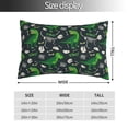 thumbnail image 3 of KLL Dinosaur and Bone Pillow Covers Envelope Closure,Super Soft and Cozy Fuzzy Fleece Pillow Case Cover 14"x20", 3 of 7