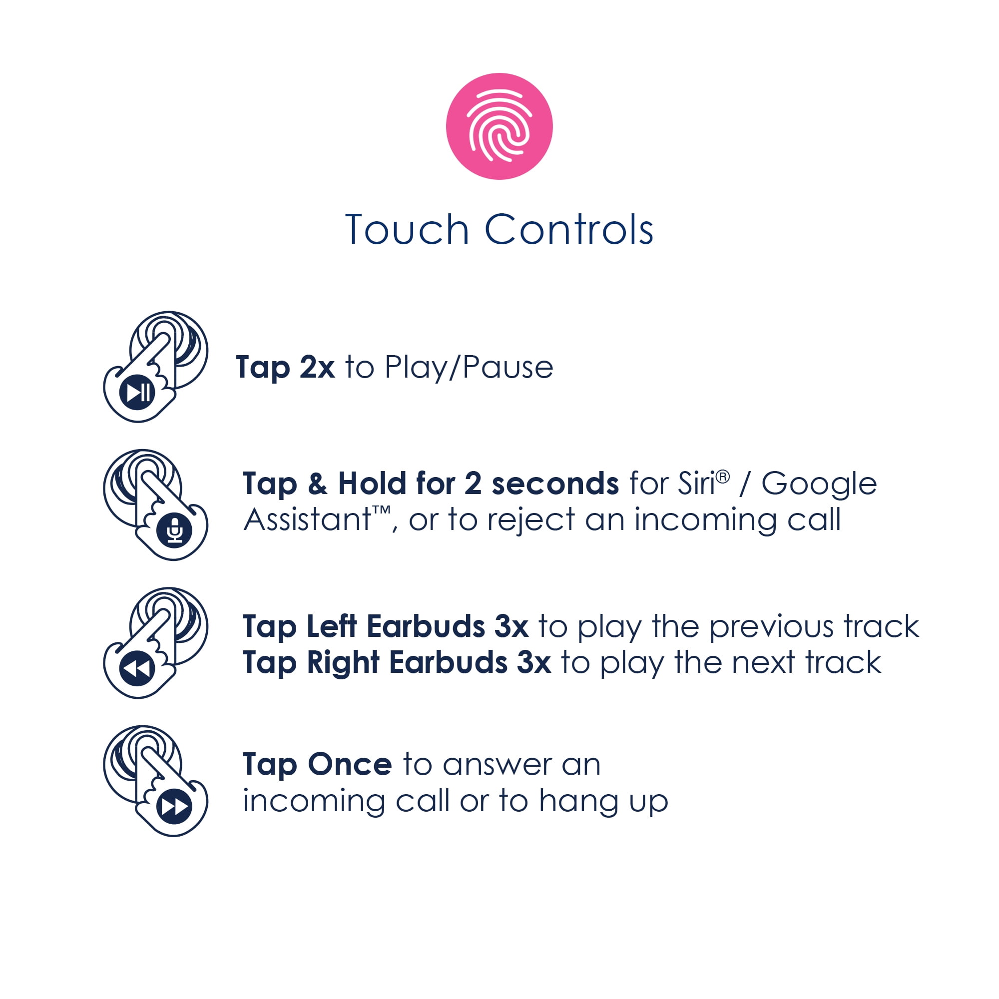 Packed Party "On The Dot" Bluetooth True Wireless Earbuds, IPX5 Water Resistant, Over 20 hours of play time