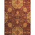 thumbnail image 3 of Pasargad Home Crown Jewel Agra 11' x 18' Hand-Knotted Lamb's Wool Red/Multi Rug - All Ages, Indoors, 3 of 7