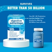 Digestive Advantage Lactose Defense Probiotics For Women And Men, Digestive Enzymes For Gut Health, 96 Capsules