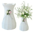 thumbnail image 2 of Bovemsi Large Capacity   Bag Simple Artificial Rattan Vase Creative Rattan Design Plant Flower Basket Handmade DIY Vase, 2 of 9