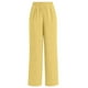 thumbnail image 4 of Pantalones boho palazzo de mujer, cintura alta, pierna ancha, estampado floral, estilo informal de verano con bolsillos, tallas S-XXL, 4 of 4