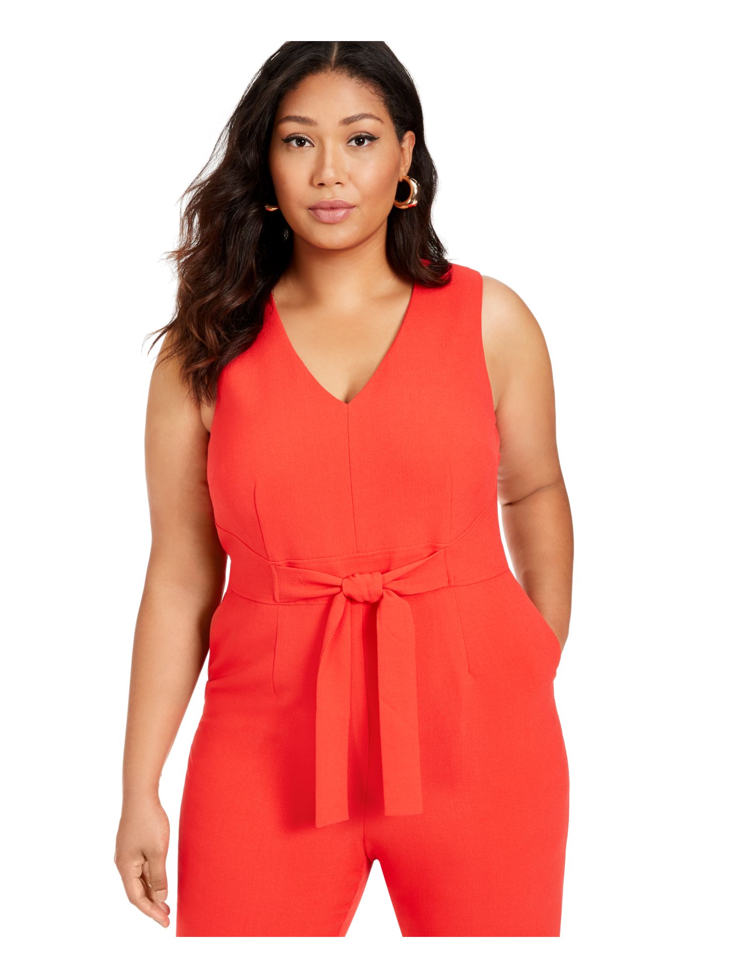 vince camuto orange jumpsuit