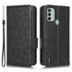 thumbnail image 1 of For Nokia C31 4G Symmetrical Triangle Flip Leather Case Purple, 1 of 5