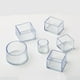 thumbnail image 5 of Naiovety 16 unidades de tapas de patas de silla de silicona cuadradas Premium para protectores de pies de muebles sin clavos ni Gel Decoración del hogar Transparente 20*20mm, 5 of 6