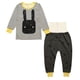thumbnail image 2 of Conjunto De Pijama De Manga Larga Para Bebé, 2 Uds., 80 Rayas Grises SM SunniMix ropa de dormir recién nacido, 2 of 8