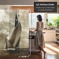 thumbnail image 5 of Oriental Furniture 6 ft. Tall Sailboat Double Sided Room Divider - 3 Panel, 5 of 5