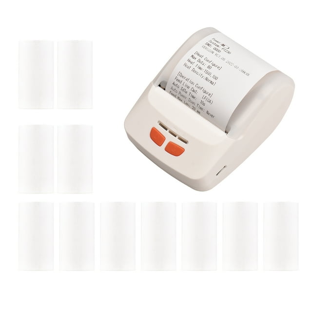 Bisofice Receipt Printer Portable 58mm Mobile Thermal Printer Wireless BT Mini Bill Ticket Printing Compatible