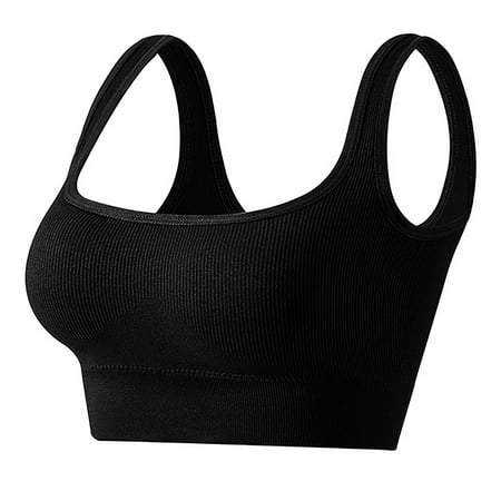 Ukumplol Sports Bras for Women Large Size Gathered Women s Underwear Straps Sports Yoga Anti Bra Bottoming Tank Tops Push Up Bras for Women Bralettes for Women Sleep Bras for Women Black XXL