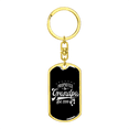 thumbnail image 4 of Promoted To Grandpa Swivel Keychain Dog Tag Stainless Steel or 18k Gold, 4 of 8