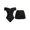 Black-M, variant on Black Off-Shoulder One-Piece Swimsuit With Skirted Bottom