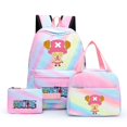 thumbnail image 1 of 3Pcs/set Anime One Piece School Backpack For Children Girl Backpack Back To School Bookbag Student Kawaii Lunch Bags Pencil Box, 1 of 5