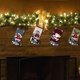thumbnail image 5 of 4 calcetines navideños de terciopelo para decoración del árbol de Navidad, colgante de Papá Noel y muñeco de nieve para colgar adornos navideños (12,2 x 7,48 pulgadas), 5 of 7