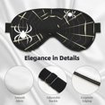 thumbnail image 4 of Cauagu Spiders On The Web Print Sleep Eye Mask, Blindfold Eye Sleep Shade Cover with Elastic Strap/Headband Eye Cover Eyeshade for Night Sleeping/Travel Nap, 4 of 7