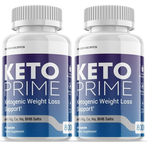 Keto Prime - Ketogenic Weight Loss Support - Energy & Focus Boosting Dietary Supplements for Weight Management & Metabolism - Advanced Fat Burn BHB Ketones Pills - 120 Capsules (2 Pack) - Walmart.com