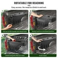 thumbnail image 3 of Truck Bed Storage Box, Lockable 6.6 Gal ABS Toolbox, Waterproof Wheel Well Organizer Compatible with Tundra 2007-2021, Driver Side, Black, 3 of 6
