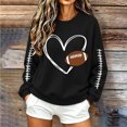 thumbnail image 2 of Oversized Sweatshirts for Women Lightweight Casual Pullover Crew Neck Tops Fashion Cute Print Long Sleeve Sweatshirt, 2 of 6