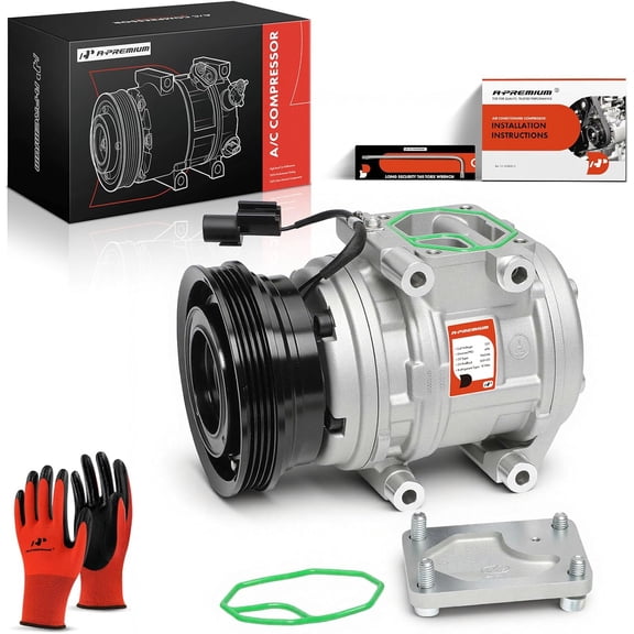 A-Premium AC Compressor with Clutch Compatible with Kia Sportage 2005-2008 Hyundai Tucson 2005-2007 2009