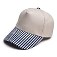 thumbnail image 4 of HuangHuanChen Trucker Hat Striped Brim Baseball Cap For Women Men Two Tone Lightweight Soft Adjustable Curved Bill Dad Hat Casual Outdoor Sun Hat Blue A, 4 of 4