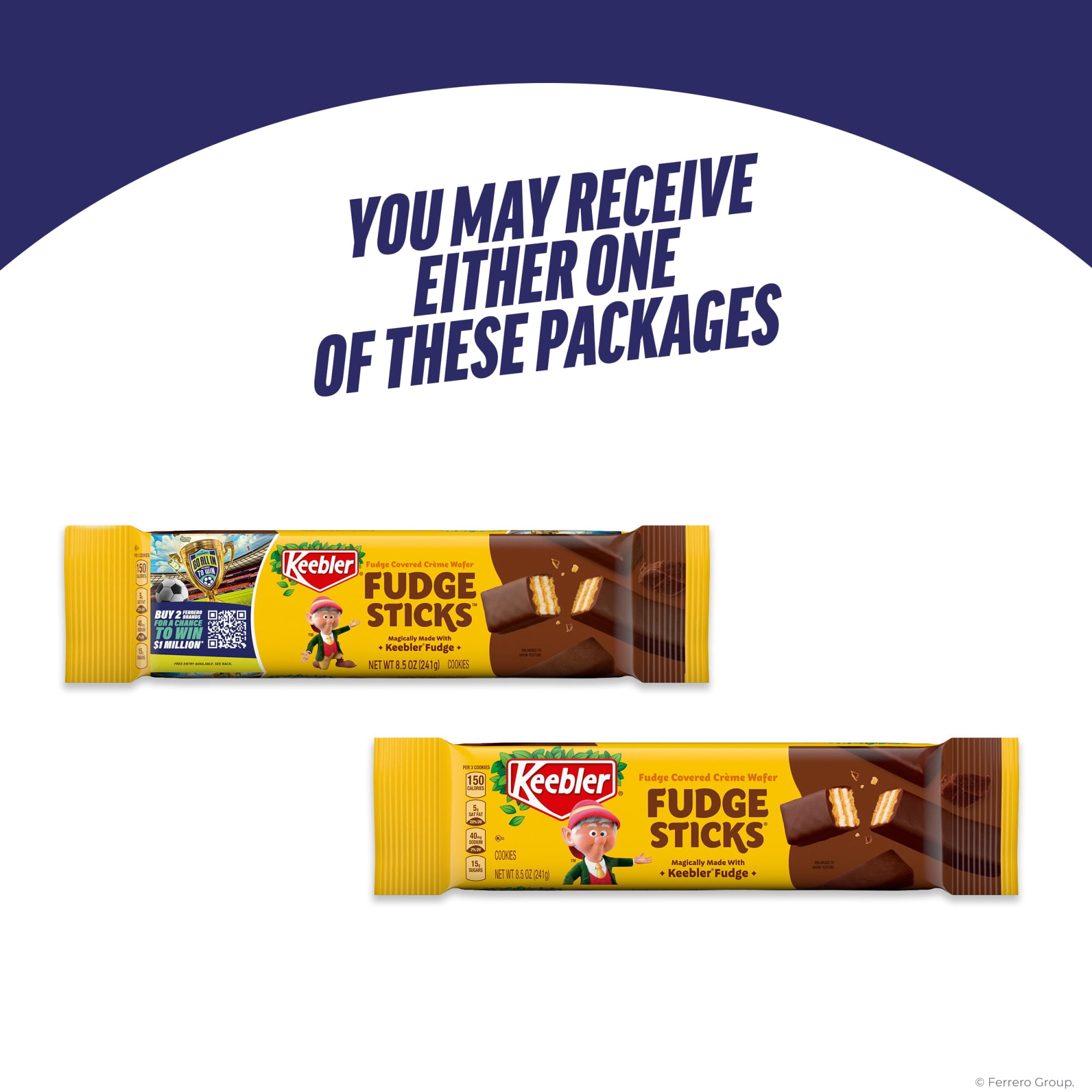 Keebler Fudge Sticks, Creme Wafer Dunked in Keebler Fudge, 8.5 oz