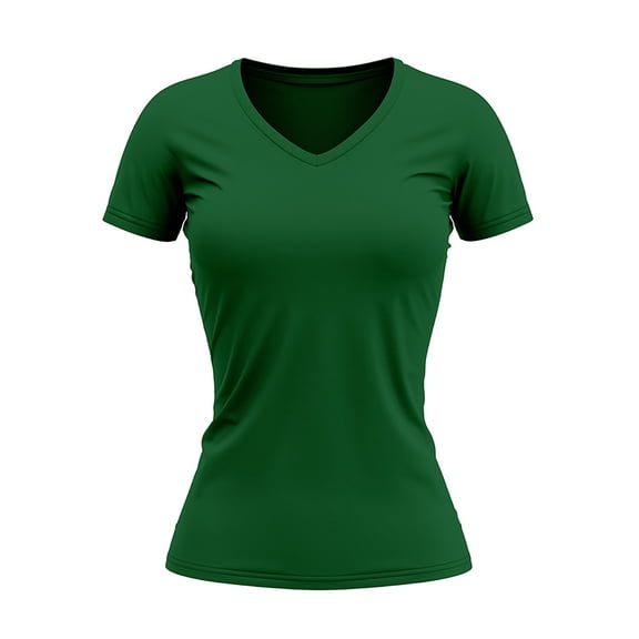 Gbsyewxs Womens Tops V Neck Short Sleeve Solid Color Loose Summer T Shirts For Women Army Green