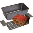 Chicago Metallic Professional Healthy Meatloaf Pan with Drain Tray, 2