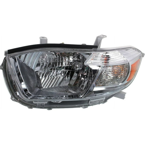 Headlight Compatible With 2011-2013 Toyota Highlander Left Driver Halogen With bulb(s)