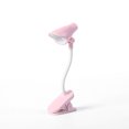 thumbnail image 1 of Mini Lampe de Table LED à Piles pour Lecture sur Bureau, Lampe de Chevet Portable Réglable, Rose, 1 of 1