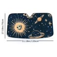 thumbnail image 6 of Awypu Stars Planets Moon Car Shades for Front Windows Sunshade for Car Windshield for Vehicle SUV Truck Protector 51.18*27.59 in, 6 of 7