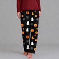 thumbnail image 2 of PNTUTB Halloween Women's Pajama Pants Elastic Waist Graphic Print Versatile Casual Loose Comfort Soft Lounge Sleepwear Pants, 2 of 7