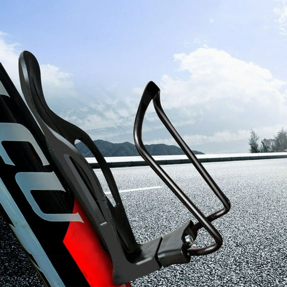 Masteelf 2pcs Aluminium Alloy Adjustable Water Bottle Cage Mountain Bike Cycling Bottle Holder(Black)