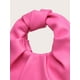 thumbnail image 4 of Bolso de mano Verdusa de piel sintética fruncida tipo hobo, bolso de mano, color rosa intenso, 4 of 6