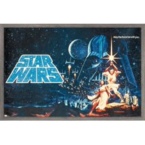 Star Wars: A New Hope - Horizontal Banner Wall Poster, 22.375" x 34" Framed