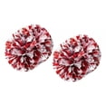 thumbnail image 1 of 2 piezas de pompones de animadoras, pompones de animadoras, accesorio para disfraz de animadora, equipo de animadoras Rojo Plata, 1 of 9