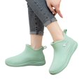thumbnail image 2 of hoksml Women's Waterproof Ankle Rain Boots, Slip-On Rubber Shoes for Outdoor and Daily Wear, 2 of 9