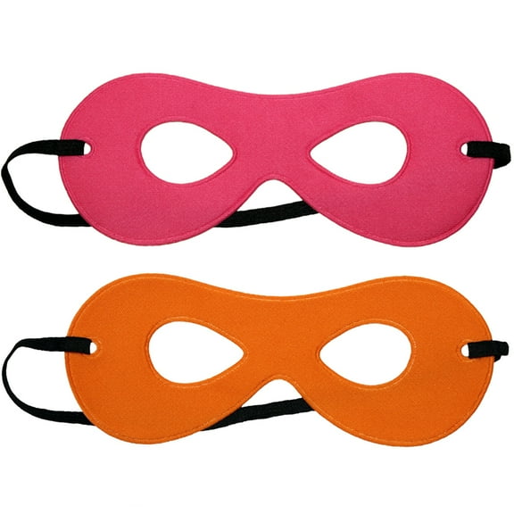 SeasonsTrading Pink/Orange Reversible Superhero Mask (Kds)