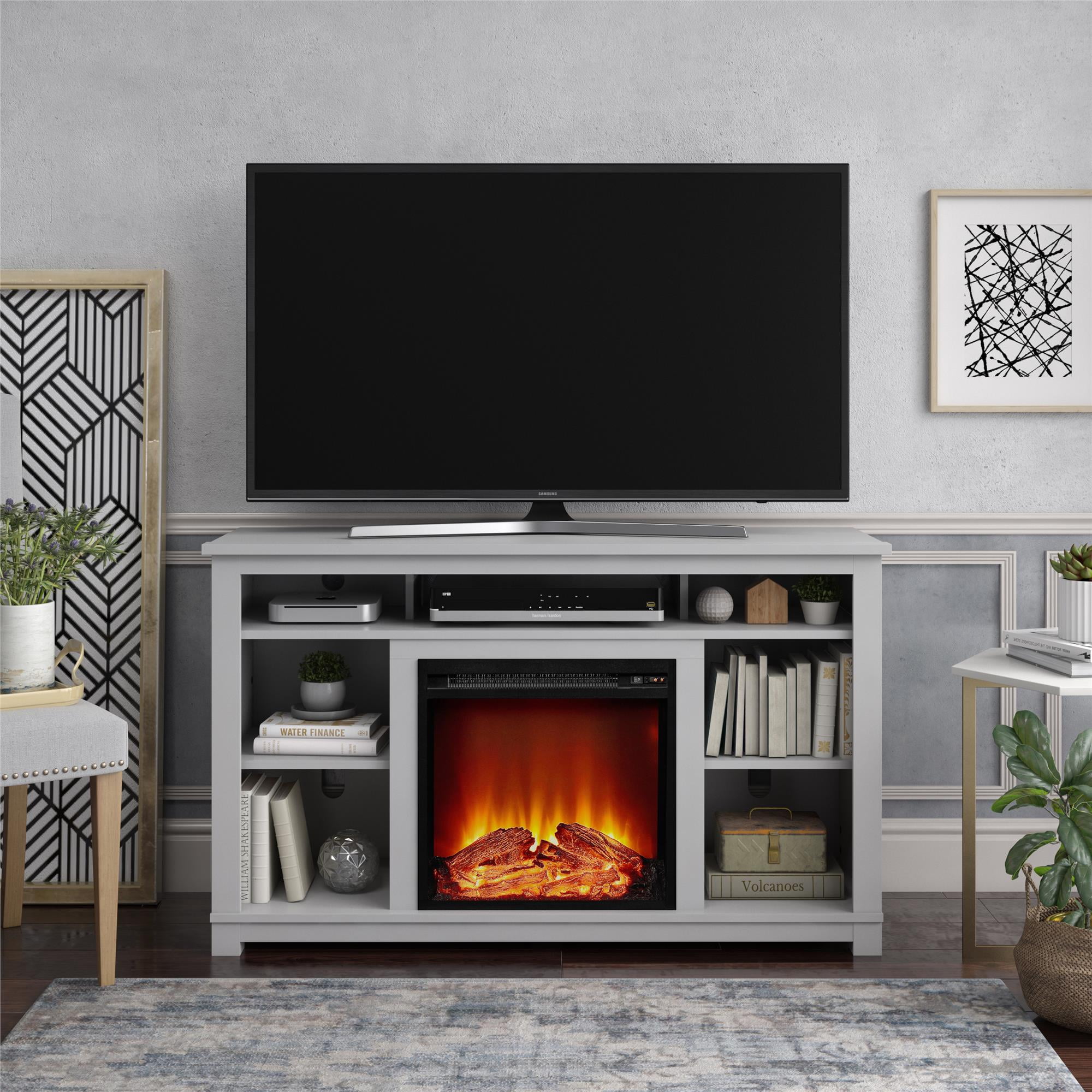 Ameriwood Home Edgewood Fireplace TV Stand for TVs up to ...