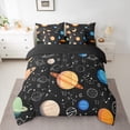 thumbnail image 2 of Manfei Galaxy Planet 7-Piece Twin Bedding Sets,Constellation Pattern Bedding Comforter Set,Modern Aesthetic Art Sheet Sets For Kids,Breathable Home Decor Reversible, 2 of 8
