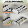 BENTISM Manual Stainless Steel Fresh Pasta Maker Machine Noodle Rollers