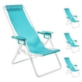 thumbnail image 2 of OUNONA 4- Folding Plastic Chairs Compact Lightweight Portable for Indoor Outdoor Use, 2 of 7