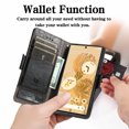 thumbnail image 2 of Case for Google Pixel 6 5G Cover Leather Wallet Folio Case Book Design Flip Magnetic Closure - Black, 2 of 5